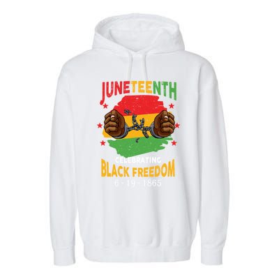 Junenth Celebrate Black Freedom Day Funny Gift Garment-Dyed Fleece Hoodie