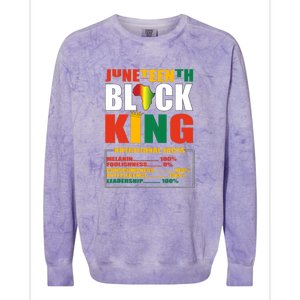 Juneteenth Celebrate Black Freedom 1865 June 19th Men Women Gift African Pride Colorblast Crewneck Sweatshirt