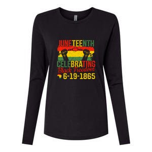 Juneteenth Celebrating Back Freedom 6.19.1865 Gift African Pride Womens Cotton Relaxed Long Sleeve T-Shirt