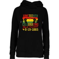 Juneteenth Celebrating Back Freedom 6.19.1865 Gift African Pride Womens Funnel Neck Pullover Hood