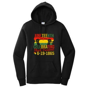 Juneteenth Celebrating Back Freedom 6.19.1865 Gift African Pride Women's Pullover Hoodie