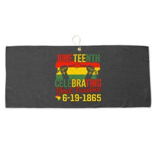 Juneteenth Celebrating Back Freedom 6.19.1865 Gift African Pride Large Microfiber Waffle Golf Towel