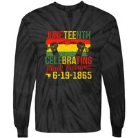 Juneteenth Celebrating Back Freedom 6.19.1865 Gift African Pride Tie-Dye Long Sleeve Shirt