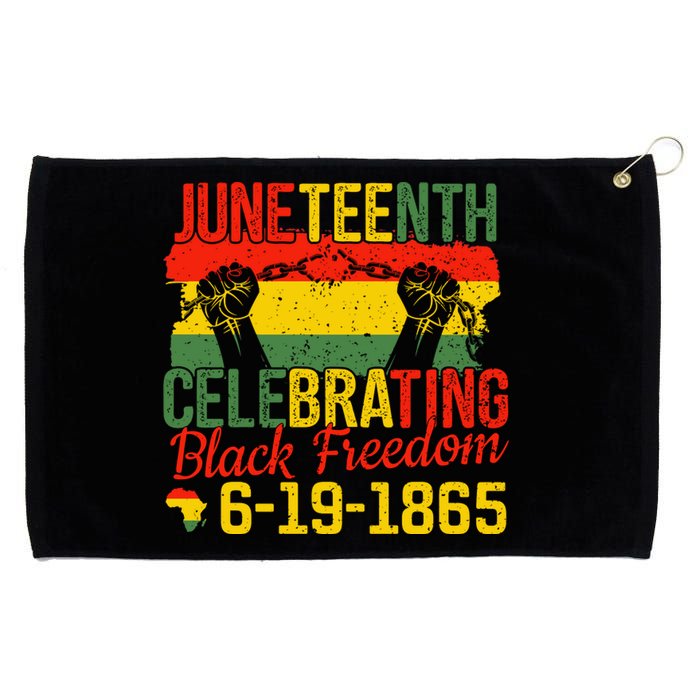 Juneteenth Celebrating Back Freedom 6.19.1865 Gift African Pride Grommeted Golf Towel