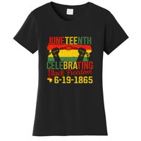 Juneteenth Celebrating Back Freedom 6.19.1865 Gift African Pride Women's T-Shirt