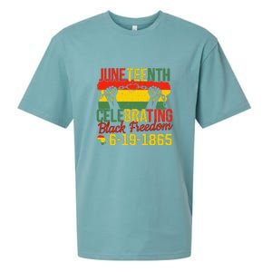 Juneteenth Celebrating Back Freedom 6.19.1865 Gift African Pride Sueded Cloud Jersey T-Shirt