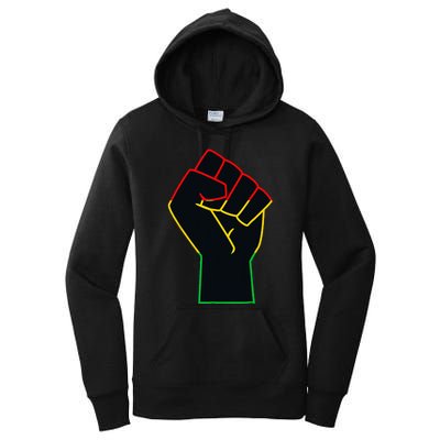 Juneteenth Celebrates Black African American Freedom Fist Women's Pullover Hoodie