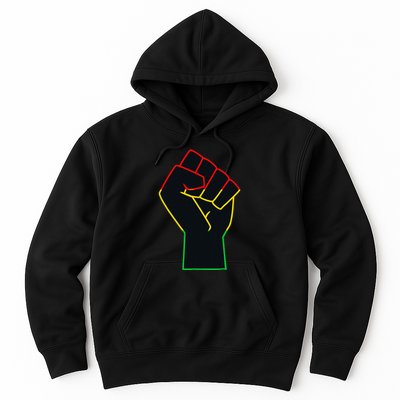 Juneteenth Celebrates Black African American Freedom Fist Hoodie