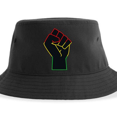 Juneteenth Celebrates Black African American Freedom Fist Sustainable Bucket Hat