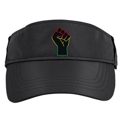 Juneteenth Celebrates Black African American Freedom Fist Adult Drive Performance Visor