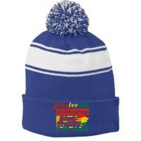 Junenth Celebrating Black Freedom 6191865 Junenth Gift Stripe Pom Pom Beanie