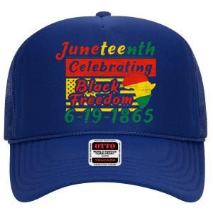 Junenth Celebrating Black Freedom 6191865 Junenth Gift High Crown Mesh Back Trucker Hat