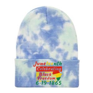 Junenth Celebrating Black Freedom 6191865 Junenth Gift Tie Dye 12in Knit Beanie