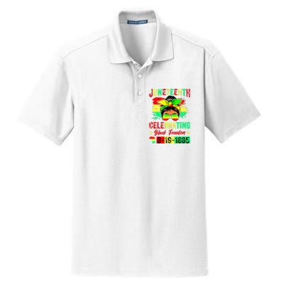 Juneteenth Celebrating Black Freedom 1865 African American Dry Zone Grid Polo