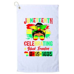 Juneteenth Celebrating Black Freedom 1865 African American Platinum Collection Golf Towel