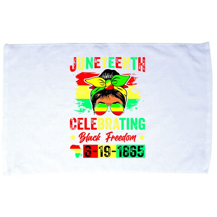 Juneteenth Celebrating Black Freedom 1865 African American Microfiber Hand Towel