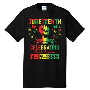 Juneteenth Celebrating Black Freedom 1865 African American Tall T-Shirt