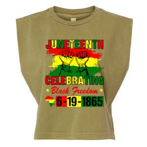 Juneteenth Celebrating Black Freedom 1865 African American Garment-Dyed Women's Muscle Tee