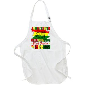 Juneteenth Celebrating Black Freedom 1865 African American Full-Length Apron With Pockets