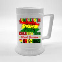 Juneteenth Celebrating Black Freedom 1865 African American Beer Stein