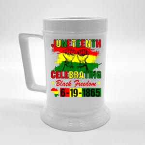 Juneteenth Celebrating Black Freedom 1865 African American Beer Stein