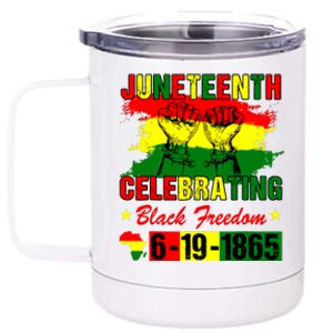 Juneteenth Celebrating Black Freedom 1865 African American 12 oz Stainless Steel Tumbler Cup