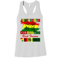 Juneteenth Celebrating Black Freedom 1865 African American Women's Racerback Tank