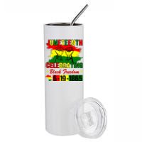 Juneteenth Celebrating Black Freedom 1865 African American Stainless Steel Tumbler