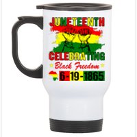 Juneteenth Celebrating Black Freedom 1865 African American Stainless Steel Travel Mug