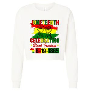 Juneteenth Celebrating Black Freedom 1865 African American Cropped Pullover Crew