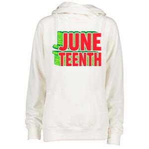 Juneteenth Celebrate Black Slave Freedom Great Gift Womens Funnel Neck Pullover Hood