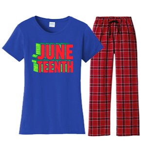 Juneteenth Celebrate Black Slave Freedom Great Gift Women's Flannel Pajama Set