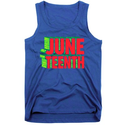 Juneteenth Celebrate Black Slave Freedom Great Gift Tank Top