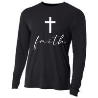 Jesus Christian Bible Verse Faith Gifts Cooling Performance Long Sleeve Crew