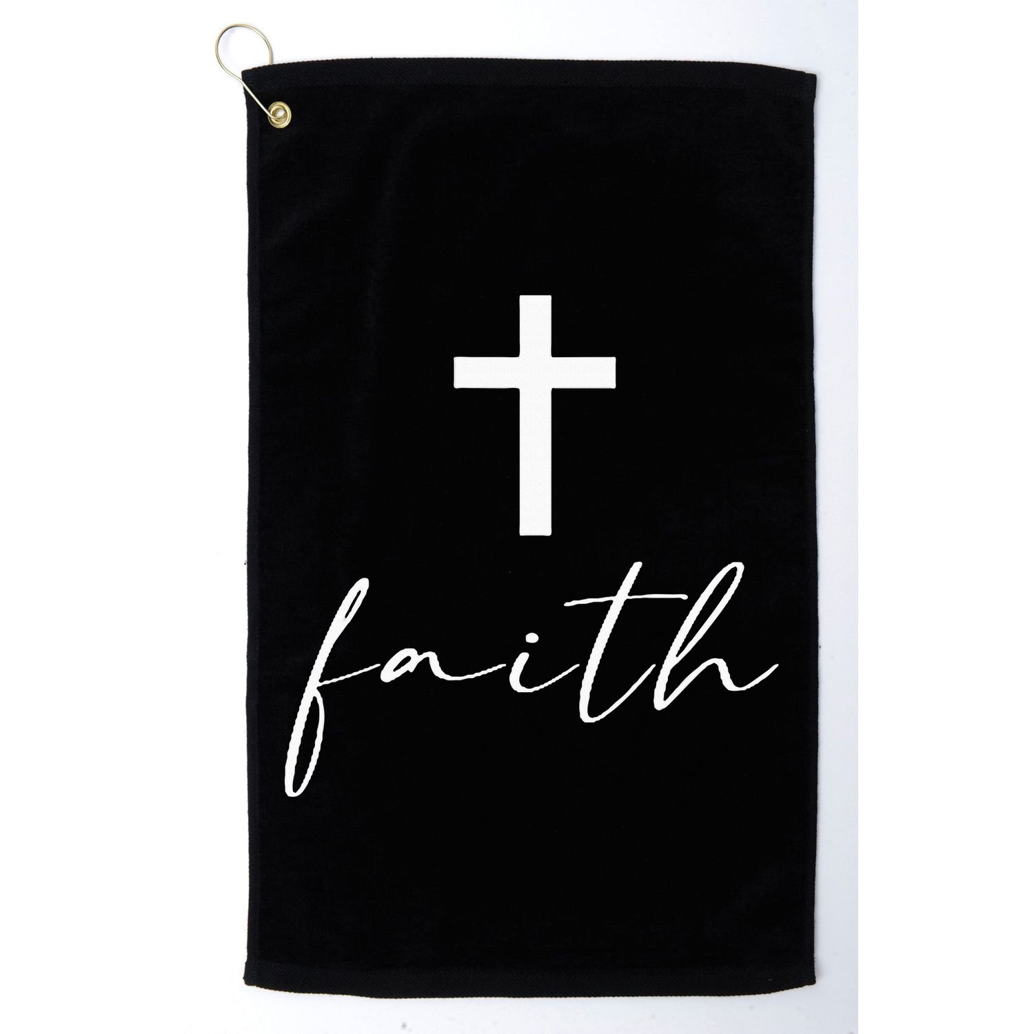 Jesus Christian Bible Verse Faith Gifts Golf Towel