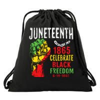 Juneteenth Celebrate Black Freedom Juneteenth African Drawstring Bag