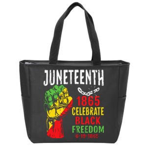 Juneteenth Celebrate Black Freedom Juneteenth African Zip Tote Bag