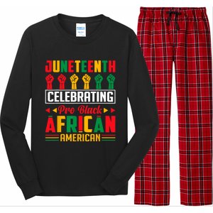 Juneteenth Celebrating Black Freedom 1865 African American Long Sleeve Pajama Set