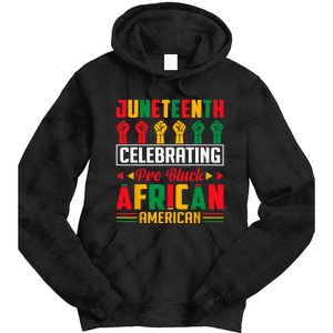 Juneteenth Celebrating Black Freedom 1865 African American Tie Dye Hoodie