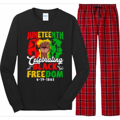 Juneteenth Celebrate Black Freedom Day Graphic Funny Gift Long Sleeve Pajama Set