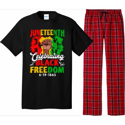 Juneteenth Celebrate Black Freedom Day Graphic Funny Gift Pajama Set