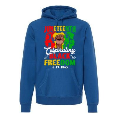 Juneteenth Celebrate Black Freedom Day Graphic Funny Gift Premium Hoodie