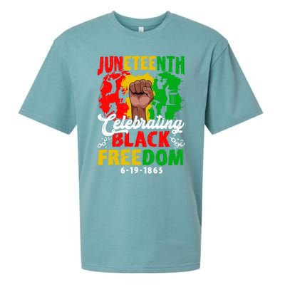 Juneteenth Celebrate Black Freedom Day Graphic Funny Gift Sueded Cloud Jersey T-Shirt