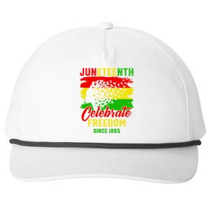 Juneteenth Celebrate Black History Black Power Black Gift Snapback Five-Panel Rope Hat