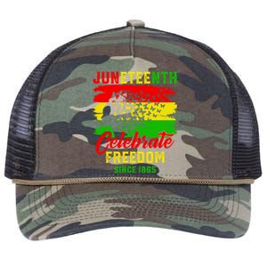 Juneteenth Celebrate Black History Black Power Black Gift Retro Rope Trucker Hat Cap