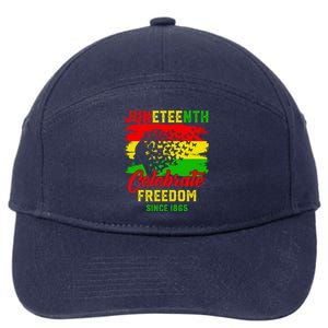 Juneteenth Celebrate Black History Black Power Black Gift 7-Panel Snapback Hat