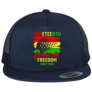 Juneteenth Celebrate Black History Black Power Black Gift Flat Bill Trucker Hat