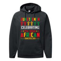 Juneteenth Celebrating Black Freedom 1865 African American Performance Fleece Hoodie