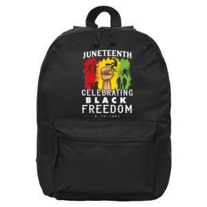 Juneteenth Celebrate Black Freedom 1865 June 19th Men Women 16 in Basic Backpack