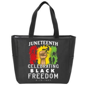 Juneteenth Celebrate Black Freedom 1865 June 19th Men Women Zip Tote Bag